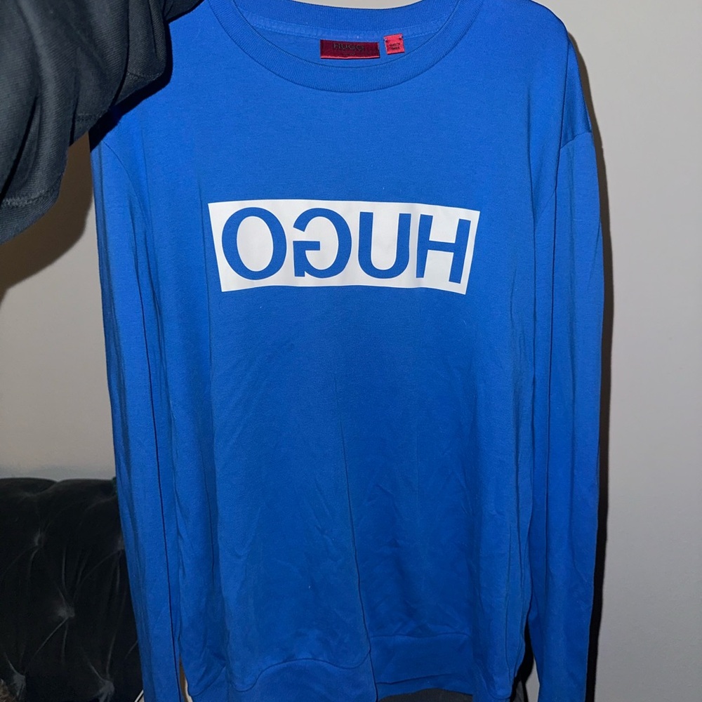 HUGO Blue Crewneck Sweater